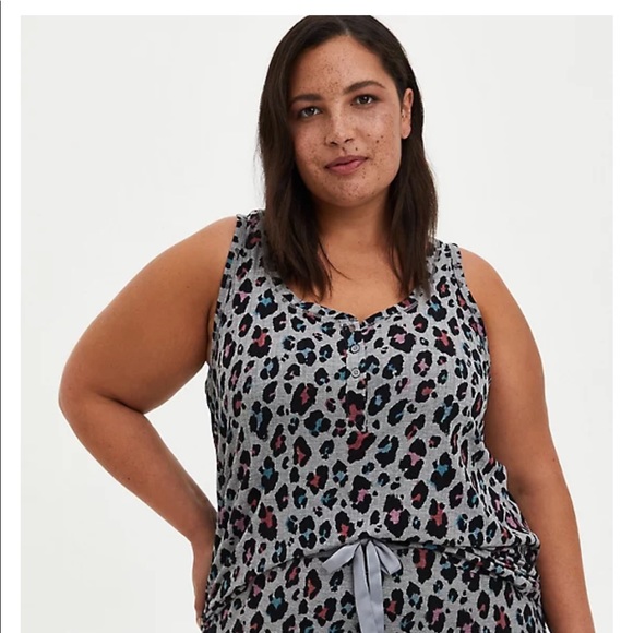 Nwt Torrid size 3 Soft leopard Sleep Set top pants - Picture 2 of 9